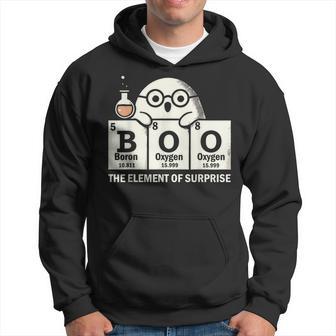 Boo The Element Of Surprise Ghost Science Humor Hoodie - Thegiftio UK
