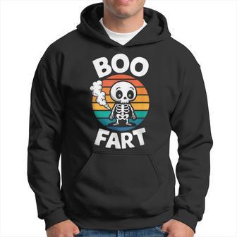 Boo Fart Farting Skeleton For Halloween Hoodie - Thegiftio UK