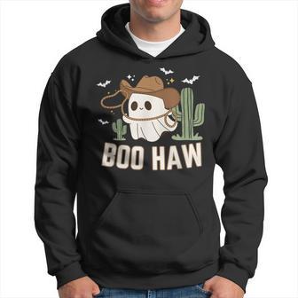 Boo Haw Cowboy Cowgirl Western Ghost Halloween Hoodie - Thegiftio UK