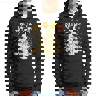 Boo Jee Halloween Spooky Season Cute Ghost Boujee Boogee Hoodie | Mazezy