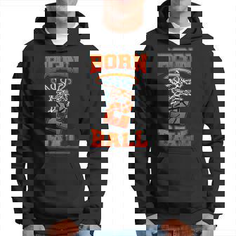 Born 2 Ball Birthday Decorations 2Nd Bday Basketball Jersey Hoodie | Seseable UK