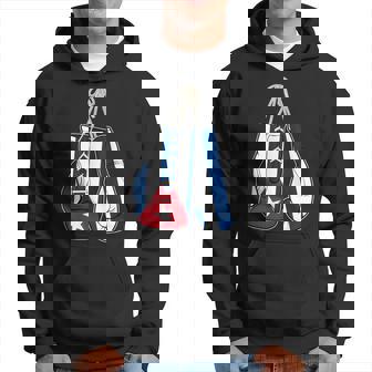 Boxing Gloves Cuba Puerto Rican Kickboxer Combat Hoodie - Monsterry