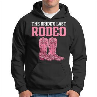Bridal Party Bachelorette Party Rodeo The Bride's Last Rodeo Hoodie - Thegiftio UK