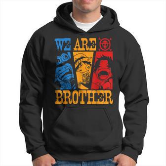 We Are Brother Ace-Sabo-Luffy Strawhatted Anime Graphic Hoodie - Thegiftio UK
