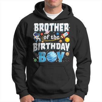 Brother Of The Birthday Boy Astronaut Family Space Planets Hoodie - Thegiftio UK