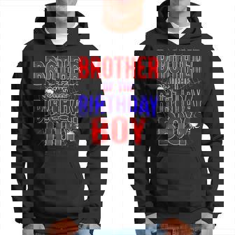 Brother Of The Birthday Boy Costume Spider Web Bday Party Hoodie - Thegiftio UK