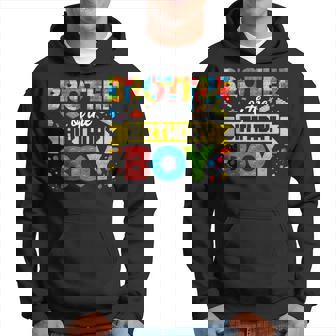 Brother Of The Birthday Boy Master Builder Building Blocks Hoodie | Seseable UK