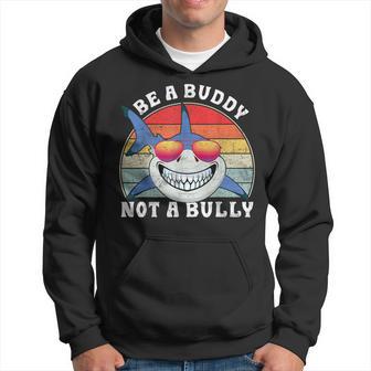 Be A Buddy Not A Bully Shark Unity Day Orange Anti Bullying Hoodie - Thegiftio UK