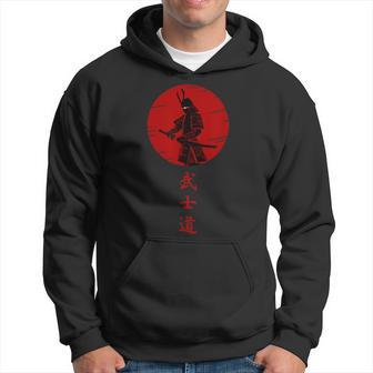 Bushido Samurai Krieger Mit Katana Schwert Anime Style Kapuzenpullover - Geschenkecke