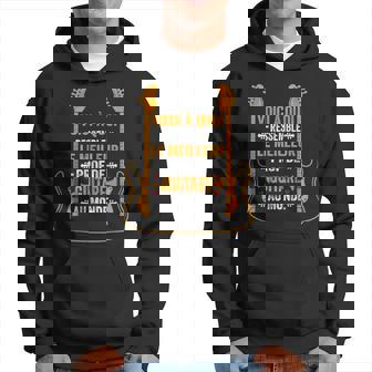 Cadeau Prof Guitare Humour Meilleur Prof De Guitare Déchire Sweat à capuche - Cadeauxyz