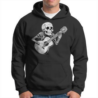 Calaca Guitarist Day Of The Dead Hoodie - Thegiftio UK