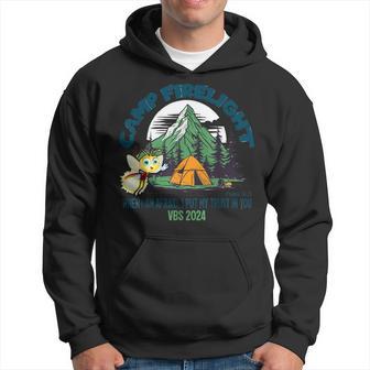 Camp Firelight Vbs Camp Vacation Bible School Firework 2024 Hoodie - Thegiftio UK