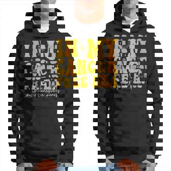 In My Cancer Free Era Childhood Cancer Awareness Gold Ribbon Hoodie - Thegiftio UK