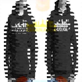 Casablanca Skyline Citale Portuaire Atlantique Côte Maroc Sweat à capuche - Cadeauxyz