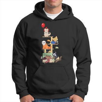 Cat Horrofilms Cat Tree Cat Owner Horror Hoodie - Thegiftio UK