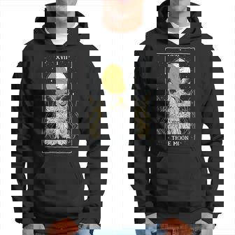 Cat And Moon Tarot Card Goth Witch Hoodie - Thegiftio