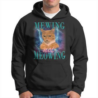 Cat Pets Mewing Not Meowing Cats Animals Meme Saying Hoodie - Thegiftio UK