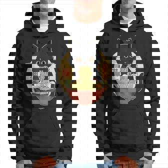 Cat Ramen Graphic Japanese Kawaii Cat Anime Hoodie - Thegiftio
