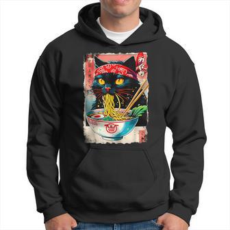 Cat Ramen Japanese Cat Kawaii Cat Anime Hoodie - Thegiftio UK