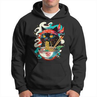Cat Ramen Noodle Japanese Anime Kawaii Cat Hoodie - Thegiftio UK