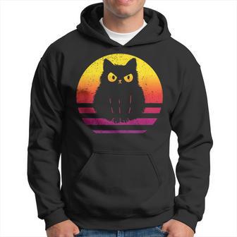 Cat Retro Style Vintage Hoodie - Thegiftio UK