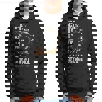 Cat Is My Spirit Animal Frase En Ingles Divertida Sudadera - Regaloses