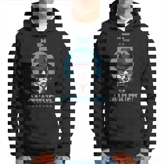 The Catfather Vintage Best Cat Dad Fathers Day Husband Daddy Hoodie - Thegiftio UK