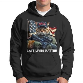 Cats Life Important Trump 2024 Cat Maga Kapuzenpullover - Geschenkecke