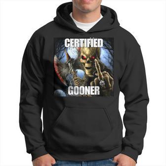 Certified Gooner Cringe Hard Skeleton Meme Hoodie - Thegiftio UK