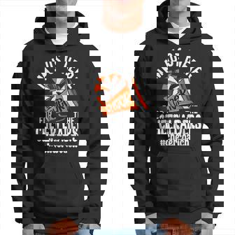 Cheerleader Orange Megaphone Just Here Cheerleaders Coach Hoodie - Thegiftio UK