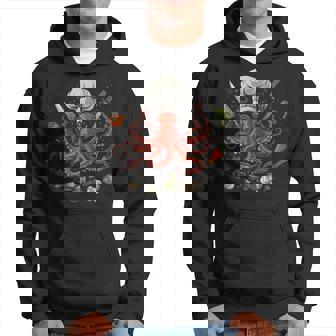 Chef Octopus Kraken Cooking Sous Chef Cook Hoodie - Thegiftio UK