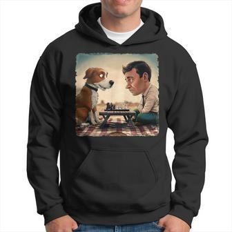 Chess Match Of Wits Mans Dog Kapuzenpullover - Geschenkecke