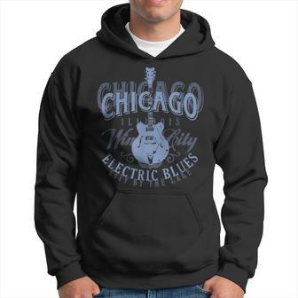 Chicago Electric Blues American Music Cool Vintage Hoodie - Thegiftio UK