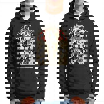 Childless Cat Ladies Cat Karma Retro Hoodie | Mazezy