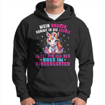 Children's My Brother Comes In Die Schule Boss Im Kindergarten Kapuzenpullover - Seseable