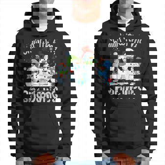 Chillin With My Snowmies Ugly Snowman Christmas Hoodie - Thegiftio