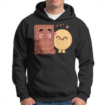 Choco And Pancake Couples Love Valentine Matching Hoodie - Thegiftio UK