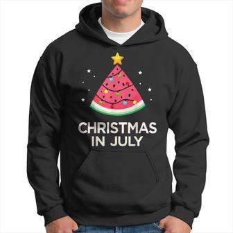 Christmas In July With Watermelon Tree For Summer Xmas Hoodie - Thegiftio UK