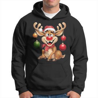 Christmas Reindeer Rudolph Kapuzenpullover - Geschenkecke