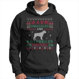 Christmas Rottweiler Dog Ugly Sweater Style Hoodie - Thegiftio UK