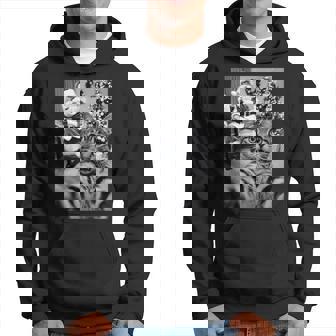 Christmas Santa Claus Merry X-Mas Cat Selfie Hoodie | Seseable UK