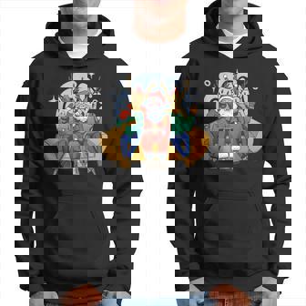 Christmas Santa Claus Reindeer Ugly Christmas Sweater Hoodie | Seseable CA