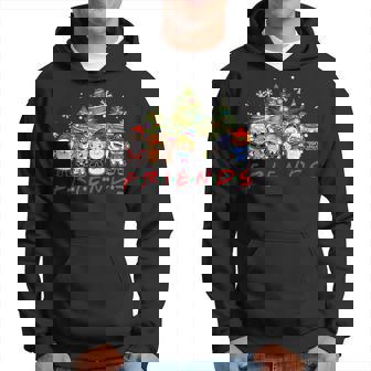 Christmas Santa Friends Reindeer Snowman Family Xmas Holiday Hoodie | Mazezy