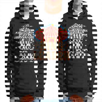 Circus Party Clown Lion Fire Ring Acrobat Hoodie - Seseable