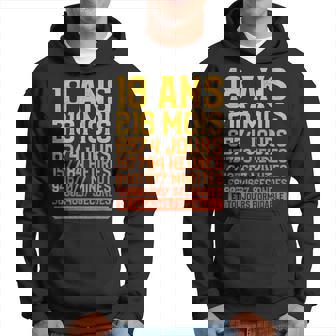 Citation Drôle De 18E Anniversaire Pour Un 18 Ans Sweat à capuche - Cadeauxyz