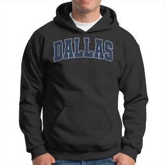 City Of Dallas Texas Varsity Style Distressed Hoodie - Thegiftio UK