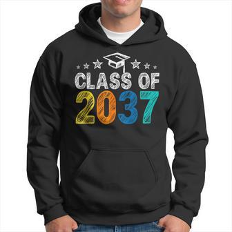 Class Of 2037 Grow With Me First Day Of School Graduation Hoodie - Thegiftio UK