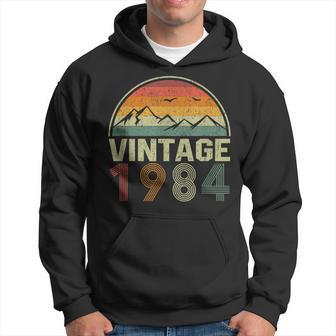 Classic 40Th Birthday Idea Vintage 1984 Hoodie - Thegiftio UK