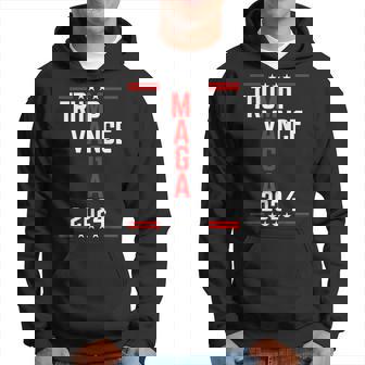 Classic Trump Vance 2024 Retro Stripe Trump Jd Vance Maga Hoodie - Monsterry