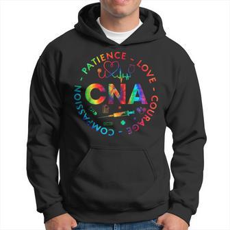 Cna Life Cna Certificated Nursing Assistant Tie Dye Hoodie - Thegiftio UK